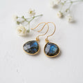 Labradorite Teardrop Earrings