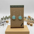 Aqua Teardrop Earrings