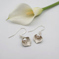 Calla Lily Earrings with Swarovski Pearl
